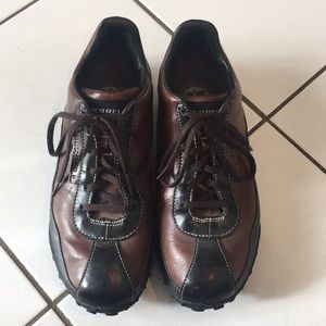 Merrell two tone leather oxford sneaker